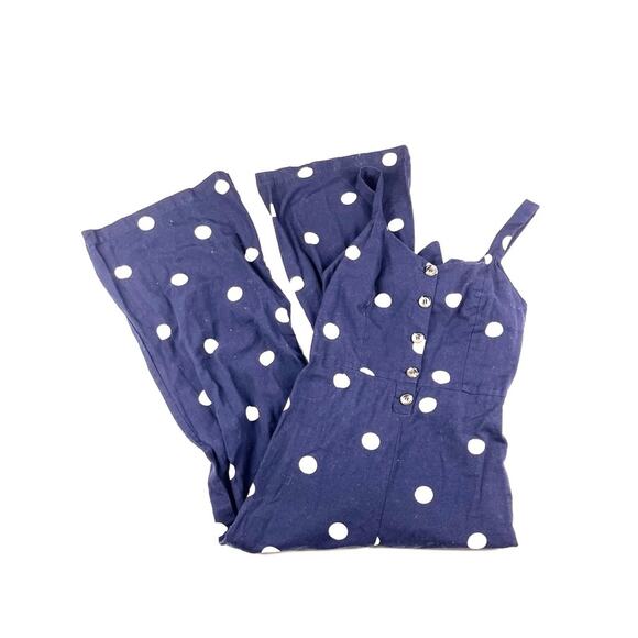 Japna Polka Dot Linen Jumpsuit - Picture 2 of 4